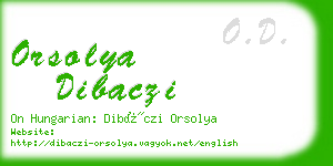 orsolya dibaczi business card